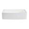 Gourmetier GKFA33229 Solid Surface 33" x 22" Farmhouse Sgl Bowl Kitchen Sink, Wht GKFA33229 - alternate 6